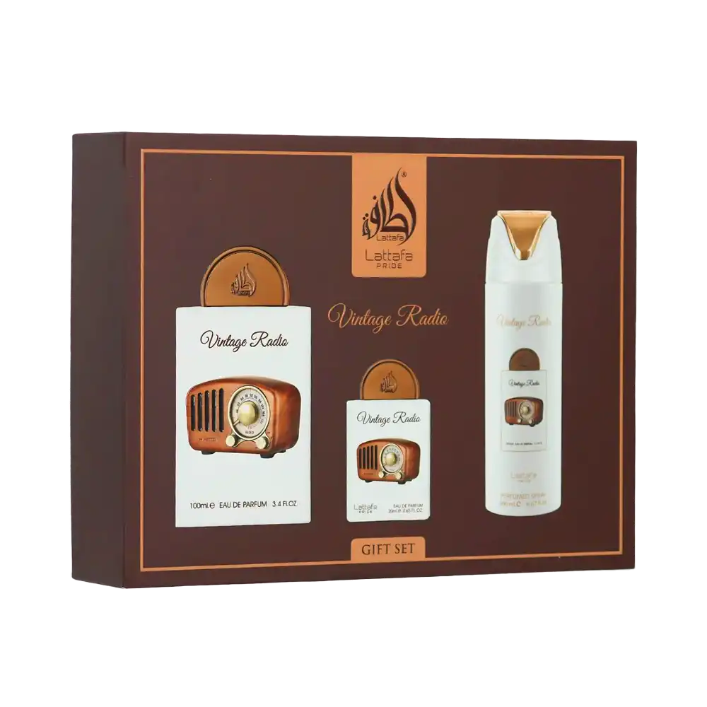 Lattafa Vintage Radio Gift Set Parfum online kaufen bei Aleen